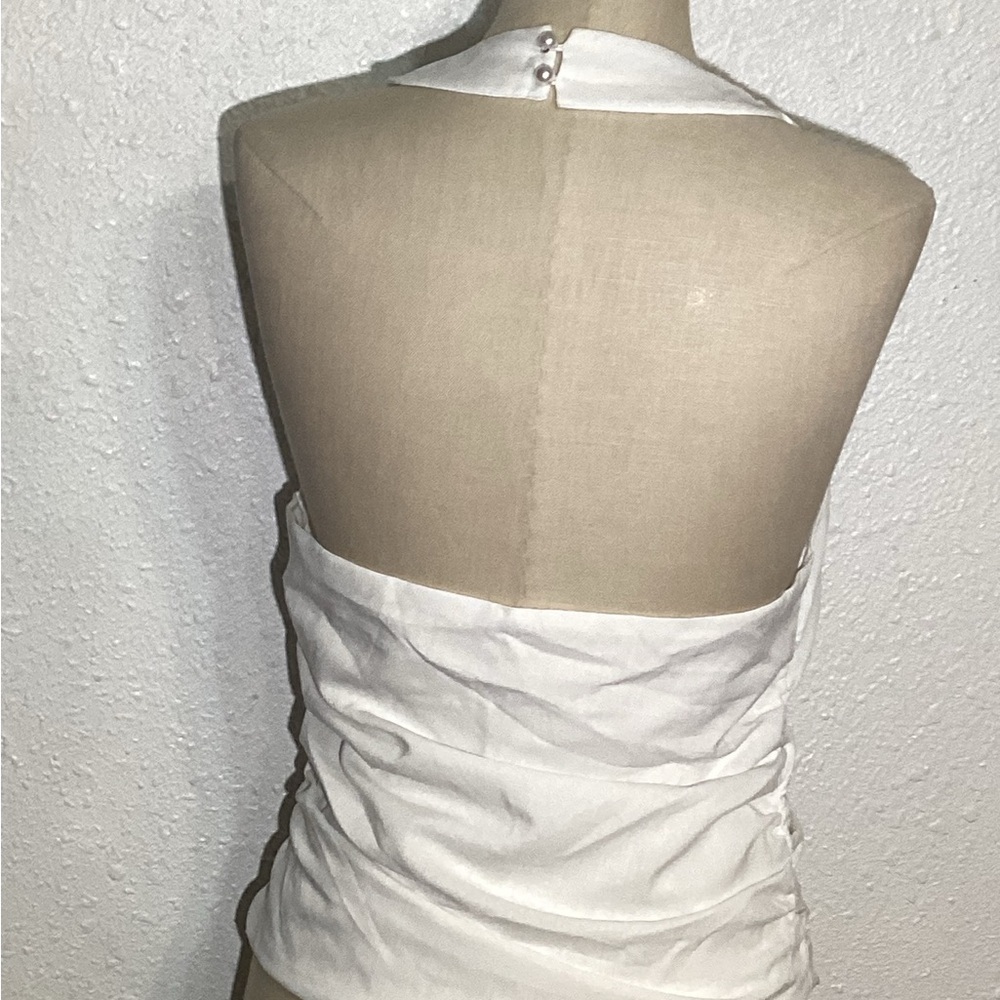 Peppermayo womens White Halter top size 8 - Picture 3 of 6